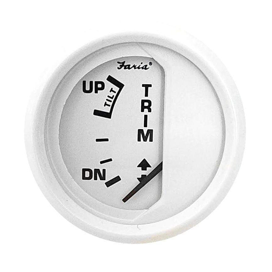 Faria 2" Trim Gauge Cobra SS White #F13124 hot on sale